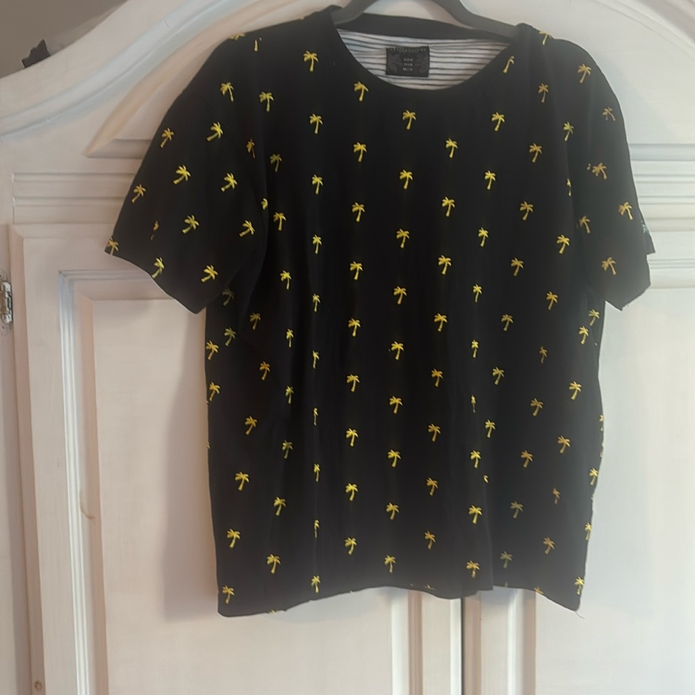 Denim and Flower 100% cotton palm tree t